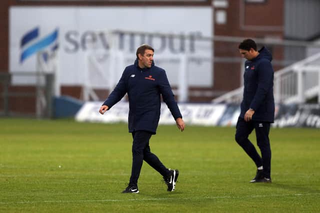 Hartlepool United manager Dave Challinor (Credit: Christopher Booth | MI News)