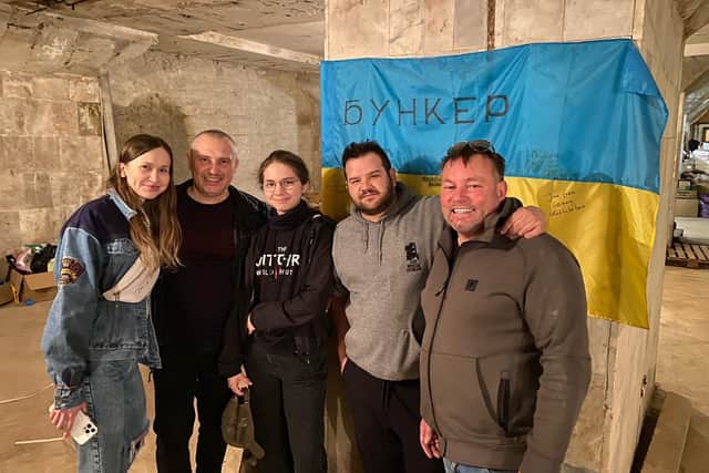 Graeme (right) delivered supplies to Ukraine together with other veterans.