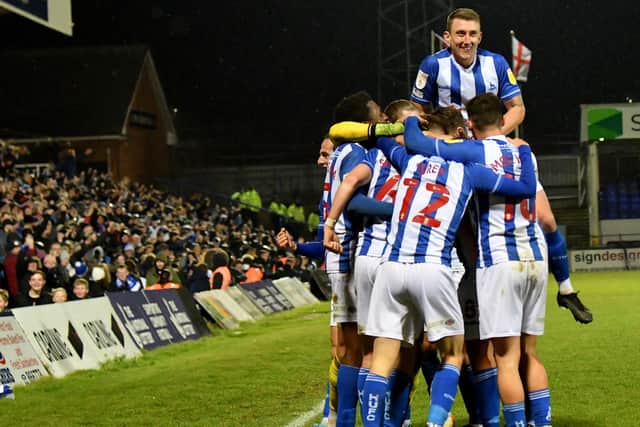 Hartlepool United scored a dramatic late winner against Rochdale at the Suit Direct Stadium. Picture by FRANK REID