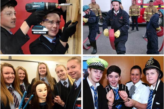 Careers day scenes from the Hartlepool Mail archives.