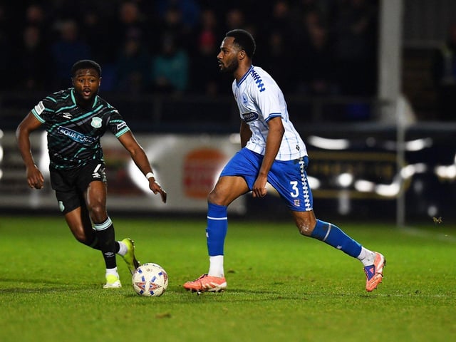 Totally dominated David Ajiboye defensively and dovetailed well with Tyrese Sinclair in an attacking sense. Was unfortunate not to score just before half time and was a constant menace with his energetic and determined forward runs.