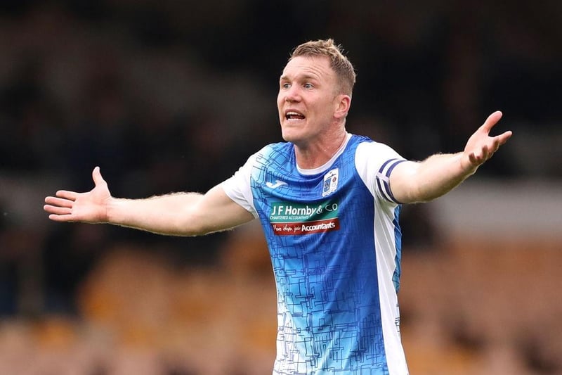 Ellis has been released by Barrow and the centre-back will likely be sought after in the National League having had a series of loan spells in the division over the last year. At 34-years-old he could offer plenty of experience to Hartlepool's defence (Photo by Lewis Storey/Getty Images)