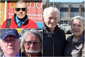 Clockwise from top left: Barry Howard, husband and wife Ian and Kath Lowther, Ann Campbell and Barry Dignen give their views on the  forthcoming by-election after the sudden resignation of Labour's Mike Hill.