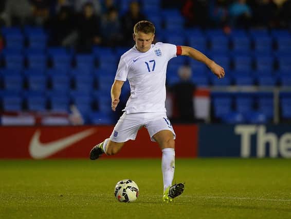 Bryn Morris during his England youth days.