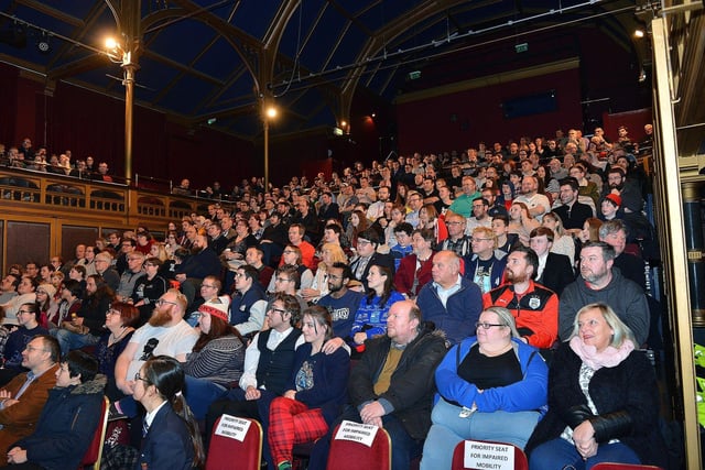 The audience in the Town Hall Theatre waiting for the screening of Dr Who in 2007. Can you spot someone you know?