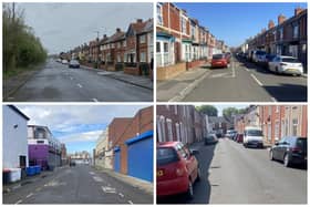 Just some of the locations where official figures say most Hartlepool crime is committed.