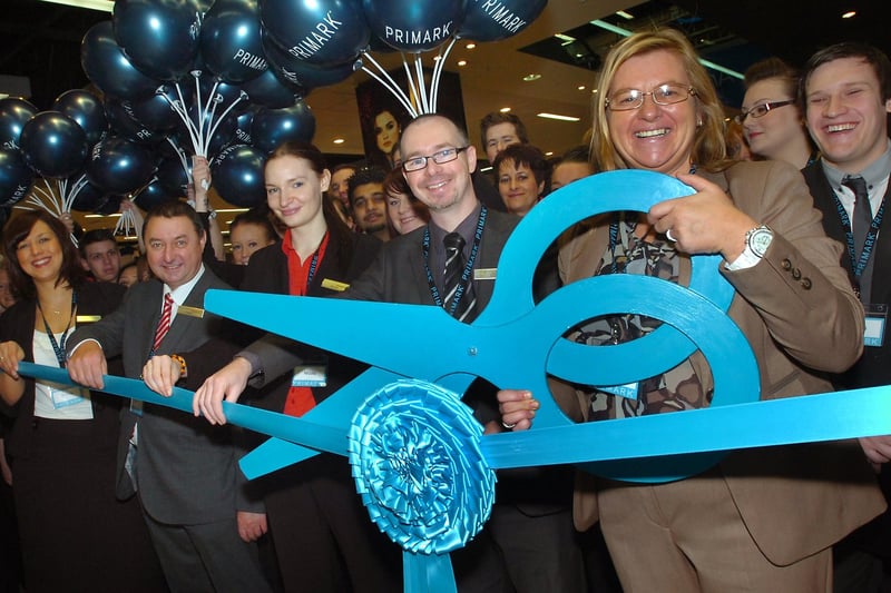 Members of staff officially open the new Primark store in The Bridges Sunderland in 2012.
