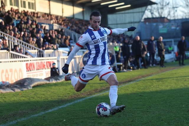Sterry may get the opportunity to link up with Dan Dodds once more on the right of Hartlepool's team in a right wing-back role. (Credit: Mark Fletcher | MI News)