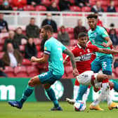 Middlesbrough striker Ashley Fletcher in action against Bournemouth.