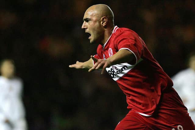 Maccarone also scored the winning goal against FC Basel in the UEFA Cup semi-final.