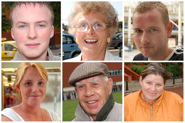 Just some of the people who gave their views to the Mail on a range of issues in 2004.
