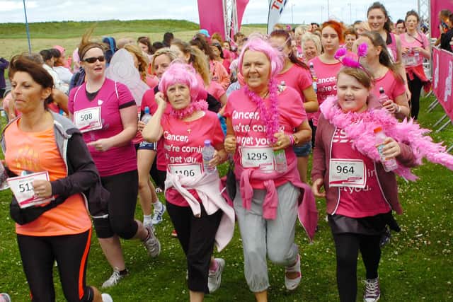 The start of the Hartlepool Race for Life in 2013.