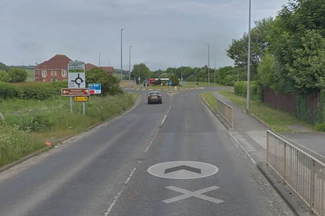 One man has been taken to hospital following a crash on Hart Lane in Hartlepool. 
Image by Google Maps.