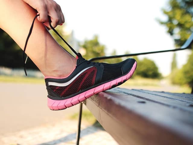 “The most important thing when doing any exercise is footwear. Trainers don’t need to be expensive, but don’t underestimate the importance of a decent pair of running or walking shoes."