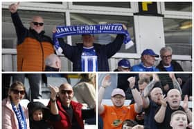 Hartlepool United fans who were saw their team overcome Aldershot 2-0.