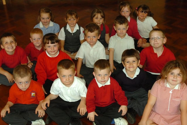 Back to 2008 for this view of new starters at St Helen's Primary School.