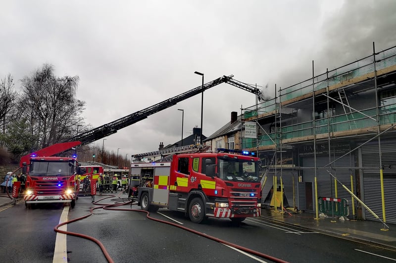 In a statement issued after the blaze was extinguished, South Yorkshire Fire and Rescue said its thoughts were with the family of the injured casualty rescued from the fire.