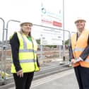 Left to right, Emma Speight, North Star’s executive director of assets and growth, North Star chair Anna Urbanowicz and Hartlepool MP Jill Mortimer at the Tanfield Road site.