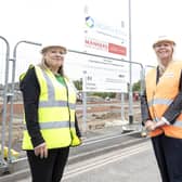 Left to right, Emma Speight, North Star’s executive director of assets and growth, North Star chair Anna Urbanowicz and Hartlepool MP Jill Mortimer at the Tanfield Road site.