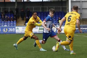 Tom Crawford impressed in a slightly more advanced role as Pools beat Aldershot on Saturday.
