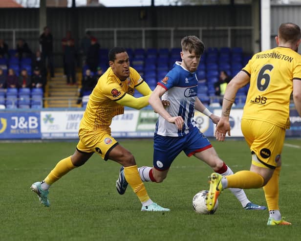 Tom Crawford impressed in a slightly more advanced role as Pools beat Aldershot on Saturday.