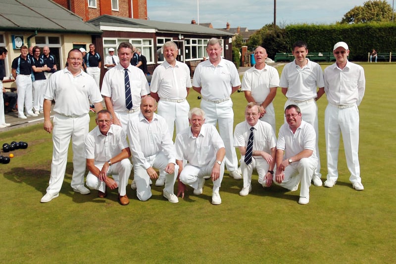 Finalists at the Hartlepool Bowls League Cup Finals day at Eldon Grove Bowls and Tennis Club in 2007.