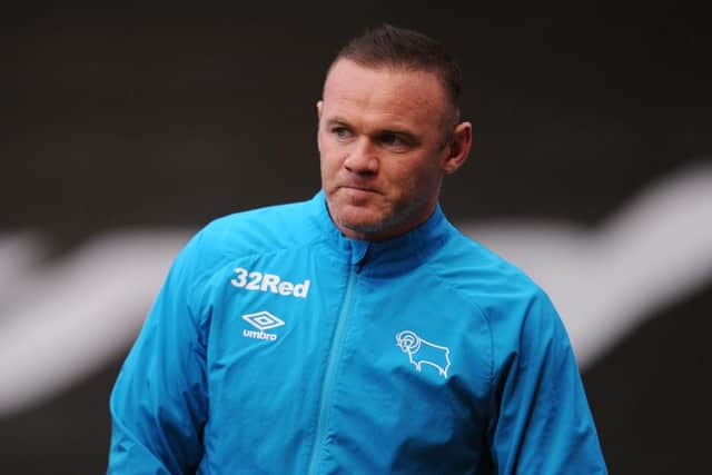 Derby captain and interim manager Wayne Rooney.