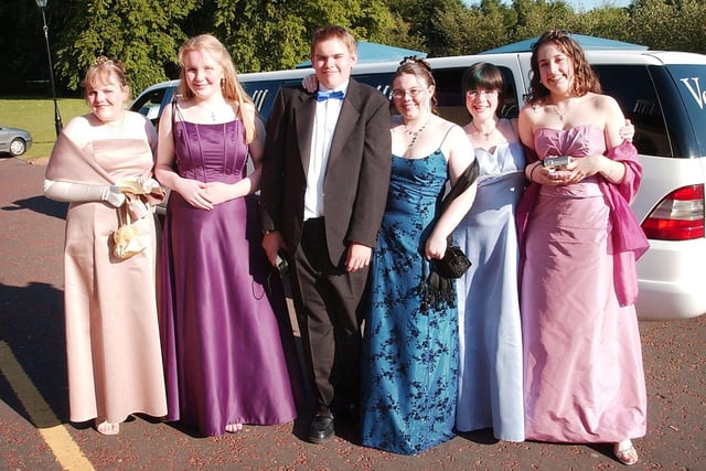 Arriving for their prom 17 years ago. Recognise anyone?