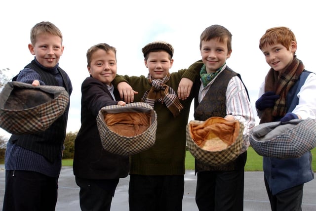 Pupils from Hutton Henry CofE School got dressed up in style for a trip to Beamish in 2003.