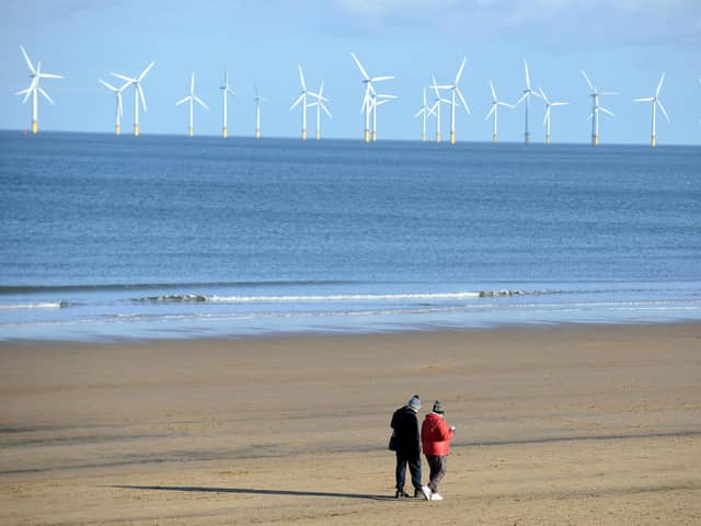 A sunny day in Seaton Carew.