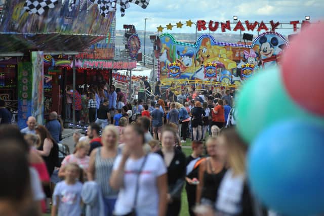 Crowds enjoying the rides at Murphy's Funfair as part of Hartlepool Carnival on the Headland in a previous year.