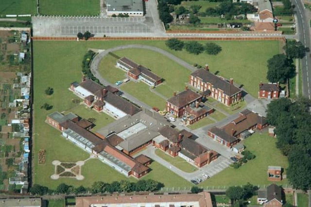 Brierton Hospital, Brierton Lane, from the air. Photo: Hartlepool Library Service.
