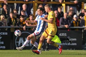 Jamie Sterry in action for Hartlepool United against Sutton United (Credit: Jon Bromley | MI News)