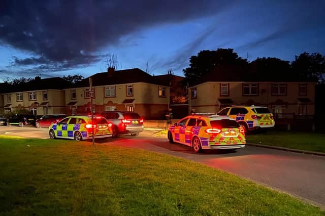 Pictures from the scene of a police incident on Kipling Road, Hartlepool