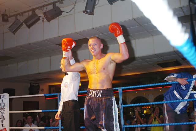 Mark Denton was a successful amateur boxer.