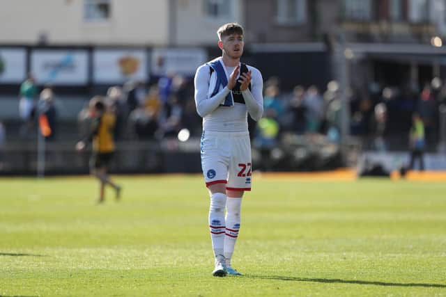 Tom Crawford returned to the Hartlepool United squad recently following a lengthy injury lay off this season (Photo: Mark Fletcher | MI News).