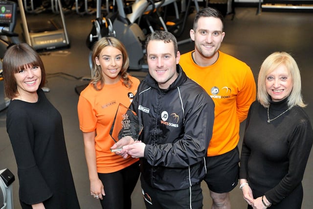 Fitness Zone manager Mark Price with staff members Maxine Donovan, Dominic Miller, Yasmin Barnes and Lynne Noble in 2016.