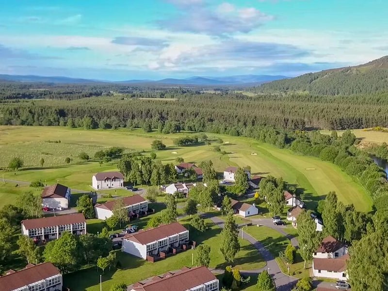 Aviemore's Macdonald Spey Valley Golf & Country Club is a luxurious hotel that has a championship golf course, swimming pool and spa.
