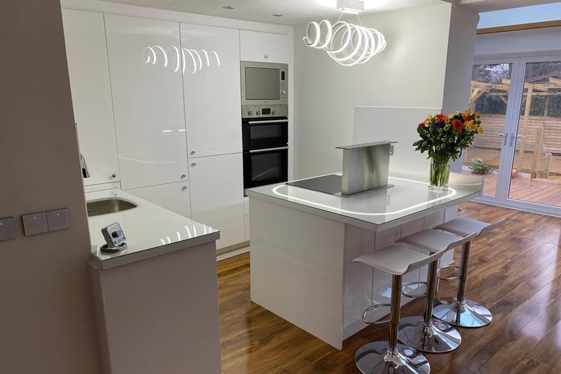 Modern, fitted kitchen with fully integrated appliances.