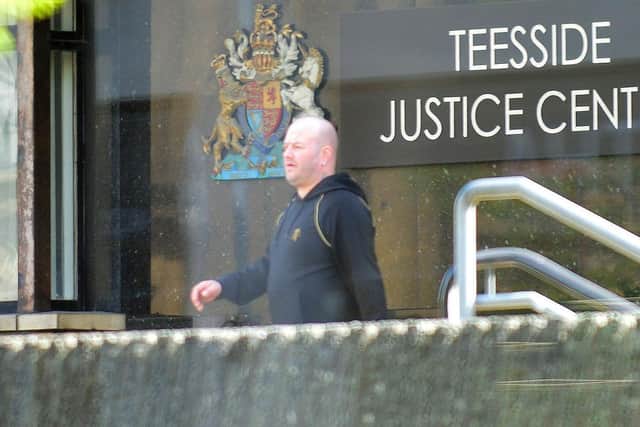 Steven Fluen leaving Teesside Magistrates Court after an earlier appearance. Picture by FRANK REID