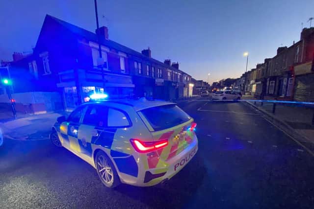 Cleveland Police are at the scene of a collision in Hartlepool.