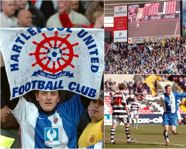 Just some of our images from Hartlepool United's great win at Darlington in March 2007.