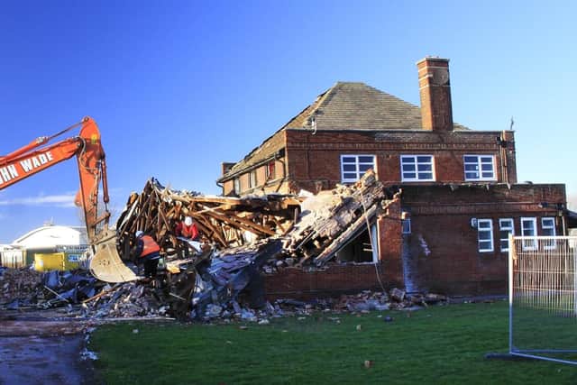The pub's eventual demolition.