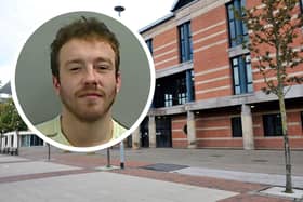 Levi Metcalfe (inset) was jailed at Teesside Crown Court.