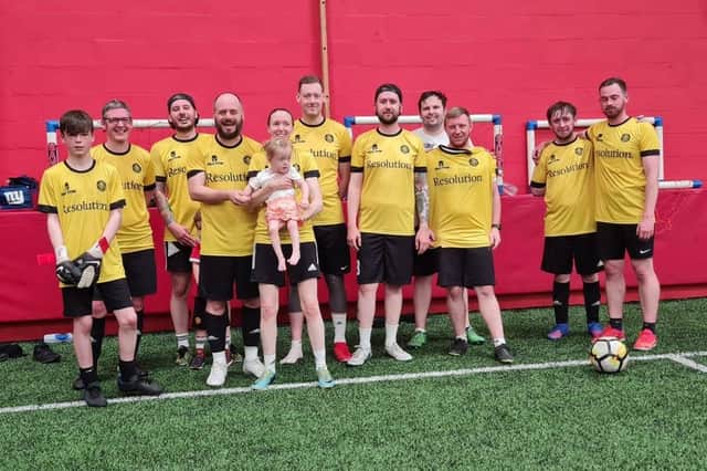 Willow's family and supporters recently held a charity football fundraiser.