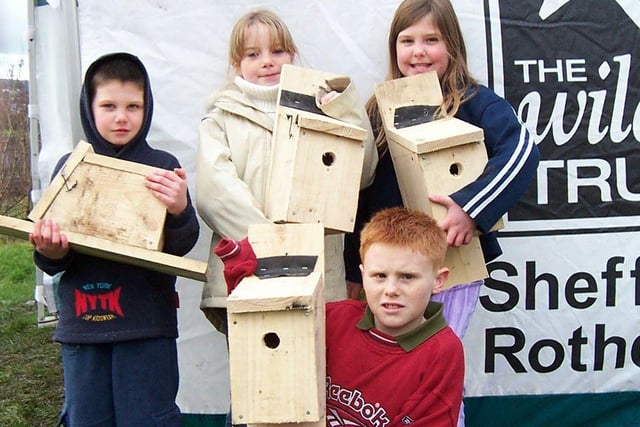 Children in Southey were busy helping the homeless - by building birdboxes for their feathered friends with no where to nest back in 2002