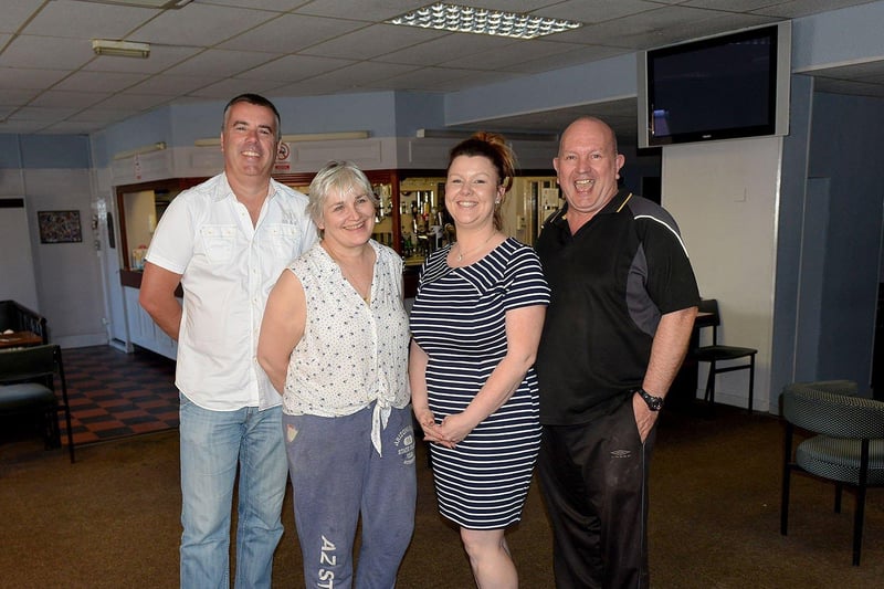 Corporation Club members John Mulchay, Sue Allison, Ashley Ray and Paul Rayner pose for a photo in 2017.