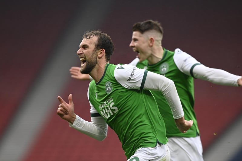 It was Christian Doidge's goal that secured Hibs' place in the final and, after an inconsistent season, the former Forest Green striker has found his feet again and has been a good foil for his striker partner Kevin Nisbet.