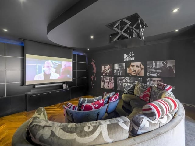 This home also has a cinema room.