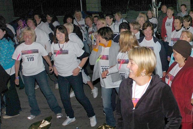 These keen fundraisers took part in the 2007 Midnight Walk.